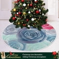 thumbnail image 6 of FMSHPON Valentine's Day Rose Blossom Xmas Christmas Tree Skirt Stand Mat for Holiday Party Decoration Indoor Outdoor 48 inches, 6 of 6