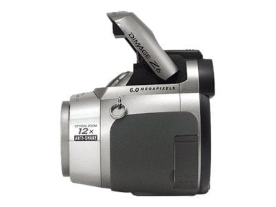 Konica Minolta DiMAGE Z6 - Digital camera - compact - 6.0 MP - 12x optical zoom - silver