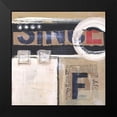 thumbnail image 2 of Orlov, Irena 12x12 Black Modern Framed Museum Art Print Titled - Abstract Inspiration I, 2 of 5