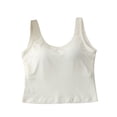 thumbnail image 2 of YHAJDS Tank Tops for Women Solid Color U Neck Sleeveless Spaghetti Strap Padded Casual Top, 2 of 4