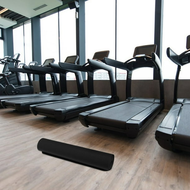 unbranded Tapete Extendido Negro Para Gimnasio En Casa Con Amortiguación Y Reducción De Vibración
