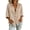 Khaki, variant on Sheghy Womens Long Sleeve Tops 100%Cotton Women's Solid Loose Casual Crew Neck Button Down Long Sleeve Cardigan Top with Pockets