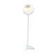 thumbnail image 2 of Lámpara de mesa LED con clip | Lámpara de escritorio plegable de ABS con tubo metálico ajustable | Luz circular de alta luminosidad para lectura | Luz portátil para noche, estudio o mesita de noche, 2 of 8