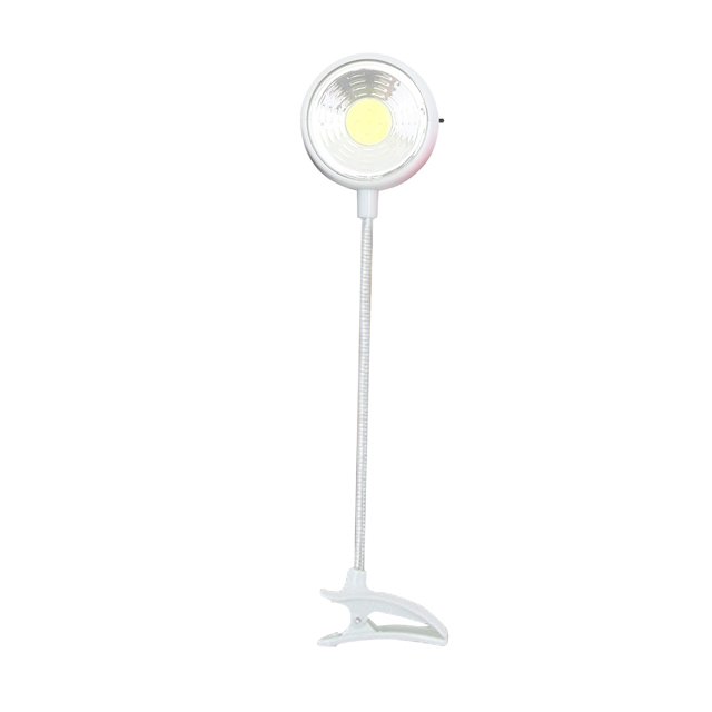 Hxlamzoo Adjustable ABS Foldable Clip-On LED Desk Lamp - Portable, Space-Saving Design for Study, Office, Bedroom | High Brightness, Low Heat & Stable Clamp