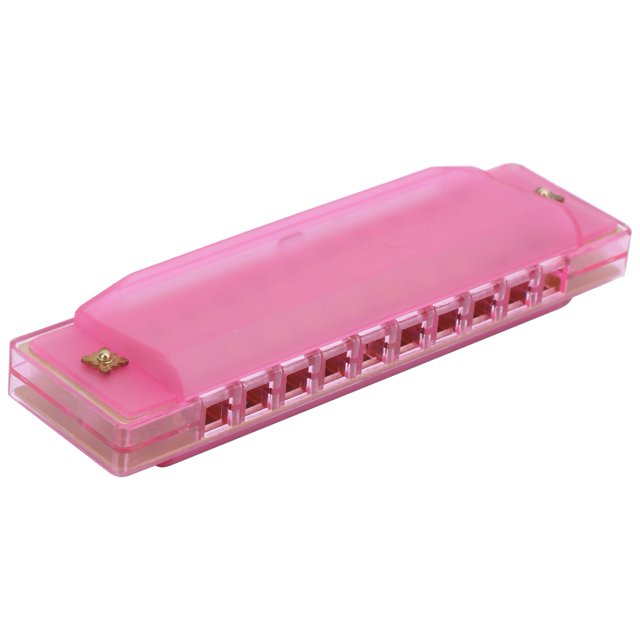 LYUMO 10 Hole Harmonica,Harmonica Plastic Translucent 10 Hole with Storage Box for Kids Musical Instrument,Musical Instrument