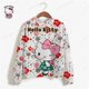 thumbnail image 3 of Nueva sudadera de cuello redondo para mujer, sudadera informal holgada con capucha, ropa de calle estética Harajuku, jersey de Hello Kitty 3D, tops pop coreano, 3 of 5