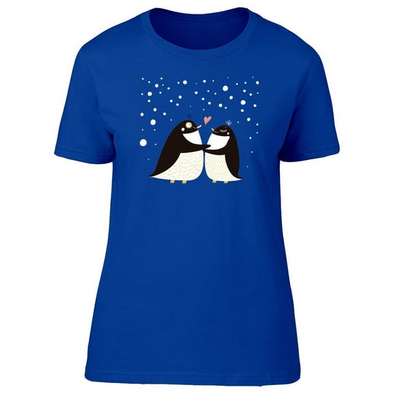 Two Loving Penguins T-Shirt Women -Image by Shutterstock, Female Small