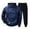 Navy, variant on Enjoytime Mens 2 Piece Winter Outfit Solid Color Long Sleeve Hoodie Casual Pants Plus Size Sets Fall Warm Casual Lounge Set