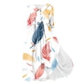thumbnail image 2 of WFJCJPAF 2025 New Product Dresses for Women Plus Size,Women's Summer Printed Fashion Three-quarter Sleeve Turndown Collar Dress - Sky Blue M, 2 of 5