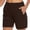 Brown, variant on Women's Hiking Cargo Shorts Quick Dry Lightweight Summer Shorts with Zipper Pockets for Travel Golf Camping White XL(XL)