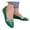 shoes 179#Green, variant on Womens Casual Shoes Rhinestone Pointed Flat Dressy Shoes Comfort Slip On Low Heel Party Evening Wedding Solid Color Ballet Shoes Outdoor Summer