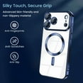 thumbnail image 5 of 3-in-1 Entronix Bundle for iPhone 17 Pro, Glossy Magnetic Clear Case 2 Screen Protector, Blue, 5 of 9