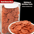 thumbnail image 6 of Tender Touch Duck & Cheese Round Chips, 100g - Natural High Protein Chew Treats for Dogs, No Artificial Additives, Nutritious Training & Daily Snacks, 6 of 11