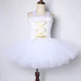 thumbnail image 4 of Vestido de tutú de ángel de la guarda blanco para niñas, vestidos de fiesta de cumpleaños, disfraces de Halloween para niños con plumas de ángel, varita de hada y alas, 4 of 5