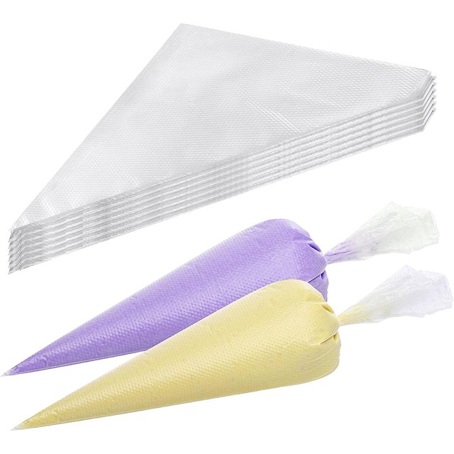 200 Uds bolsas para manga pastelera de repostería, bolsas desechables para decorar pasteles de 10 pulgadas, bolsas para glaseado para magdalenas para hornear galletas, herramienta de decorac