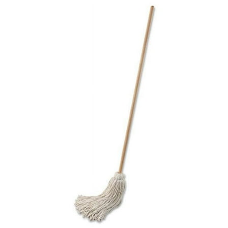 Boardwalk 132C Wooden Handle Deck Mop - Cotton, 54 in.