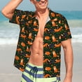 thumbnail image 7 of Susaid Cute Little Foxes Print Short Sleeve Shirts Button Down Casual Shirts Summer Beach Aloha Button Down Short Sleeve for Men ,3X-Large, 7 of 7
