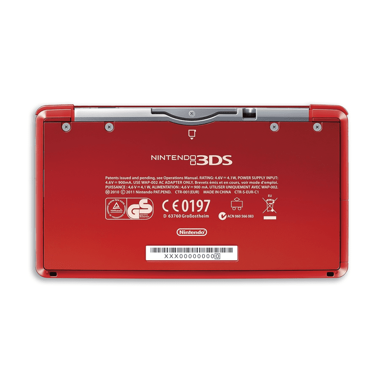 Restored Nintendo 3DS Game Console with RetroFam 32GB SD, Metallic