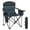 Green, variant on Sophia & William Heavy Duty Steel Camping Chair Outdoor Oversized Padded Lawn Chair with Cooler, 450LBS Capacity, 2 Pack, Navy