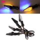 thumbnail image 1 of \ [Wt] 12LED Ámbar + Azul Motocicleta Indicador De Giro Luz Intermitente Universal huangjie unisex, 1 of 1