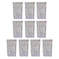 thumbnail image 1 of 10 Pcs Fringe Curtain Metallic Tinsel Foil Fringe Curtain Backdrop Reusable Glimmering Wavy Tinsel Backdrop for Parties Birthdays Photo Booth Props,40" x 79", 1 of 8