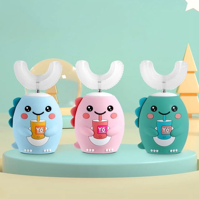 Sonic Electric Toothbrush Kids Silicone U-Shaped Children's Smart Toothbrush 360 Degrees Automatic Toothbrush USB Rechargeable