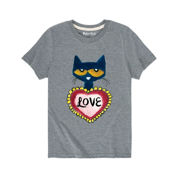 Pete The Cat - Pete Love - Youth Short Sleeve Graphic T-Shirt