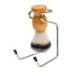 thumbnail image 4 of Brocha de afeitar,Juego de brochas de afeitar para hombre con soporte para brochas,Kit de afeitado 2 en 1 para recortadora de barba y bigote,Brocha de afeitar sintética con soporte de acero, 4 of 8