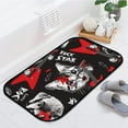 thumbnail image 2 of Floor Door Mats Bath Rugs Cat and Dog Play Rock Guitar Bathroom Carpet Non-Slip Absorbent for Entryway Indoor 36x24in Carpet Runner, 2 of 7