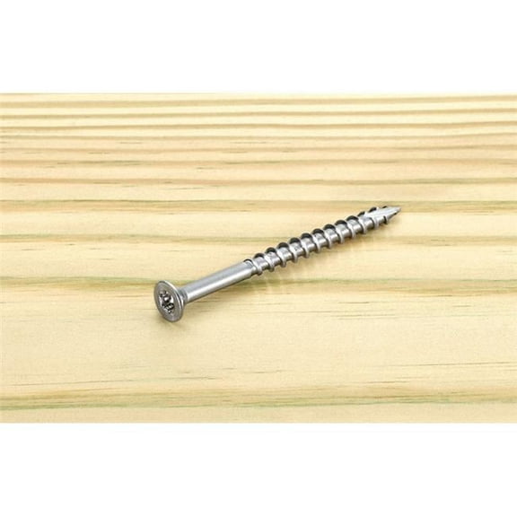 Starborn 5001453 No.8 x 2 in. Star Flat Head Stainless Steel Deck Screws, Pack of 3000