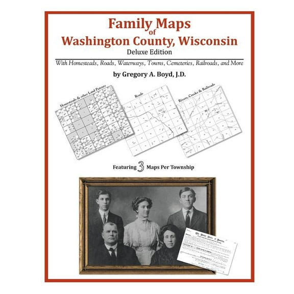 Family Maps of Washington County, Wisconsin (Paperback)