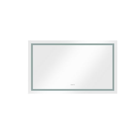 

Sportaza 72 x 36 Inch LED Bathroom Mirror with Lights Lighted Vanity Mirror Anti Fog Design Large Wall Mounted Light Up Mirror Hanging Rectangle