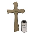 thumbnail image 4 of Ebros Rustic Faux Resin Driftwood Finish Crucifix Rugged Wall Cross Decor 13"H, 4 of 6