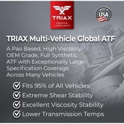TRIAX Multi-Vehicle Global ATF Full Synthetic Automatic Transmission Fluid, 5 Gallon