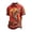 Red, variant on Polo Shirts for Men Aztec Motif ’S Shirt with Short Sleeves and Button Front Top