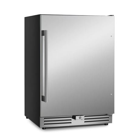 TITTLA 24 Inch Beverage Refrigerator, 210 Can Beverage Fridge for Beer Wine Soda, Beverage Cooler Built-in and Drink Fridge