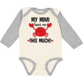 thumbnail image 3 of Inktastic Mimi Loves Me Grandson Boys or Girls Long Sleeve Baby Bodysuit, 3 of 5