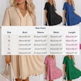 thumbnail image 3 of ClodeEU Women's V Neck Short Sleeve Tiered Swing Dress, Casual Loose Fit Summer Dress Black,Women's Plus XL, 3 of 6