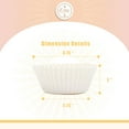 thumbnail image 2 of 300 Count Jumbo Cupcake Liners White Muffin Liners Food Grade Baking Cups Paper No Smells（Large Size）, 2 of 4