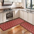 thumbnail image 3 of Kitchen Rugs Sets Of 2,Red Christmas Tree Pattern Anti Fatigue Kitchen Mat Rugs Non Slip Washable,Decorative Kitchen Floor Mats for Kitchen,Sink,Laundry,17"x47"+17"x47", 3 of 5