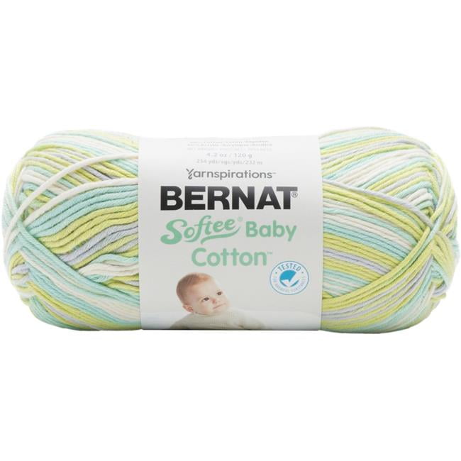 Bernat Softee Baby Cotton Yarn, (120 g/4.2 oz), Lavender Fields Varg