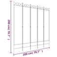 thumbnail image 4 of vidaXL 5-Panel Room Divider Anthracite 200x200 cm Fabric, 4 of 5