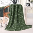 thumbnail image 2 of Math Equations Molecule Icons Green Pattern Blanket,Comfortable Soft Flannel Throw Blanket,All Season,Warm Lightweight Blankets for Sofa Bed Couch Living Room Chair,50"x60", 2 of 4