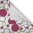 thumbnail image 4 of Ambesonne Pink and Green Window Valance, Circles Spots, 54" X 18", Dark Pink Green Black, 4 of 5