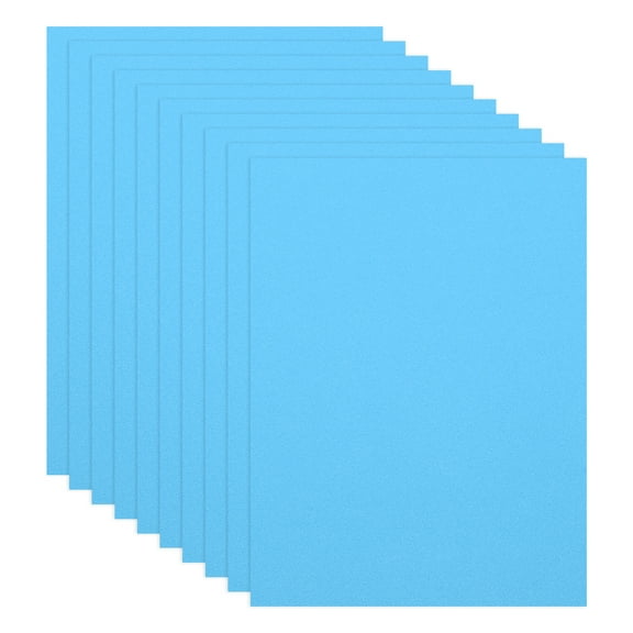 Uxcell 10 Pcs Light Blue EVA Foam Sheets, 11.8 x 7.87 Inches 1mm Thick Foam Sheets for Crafts