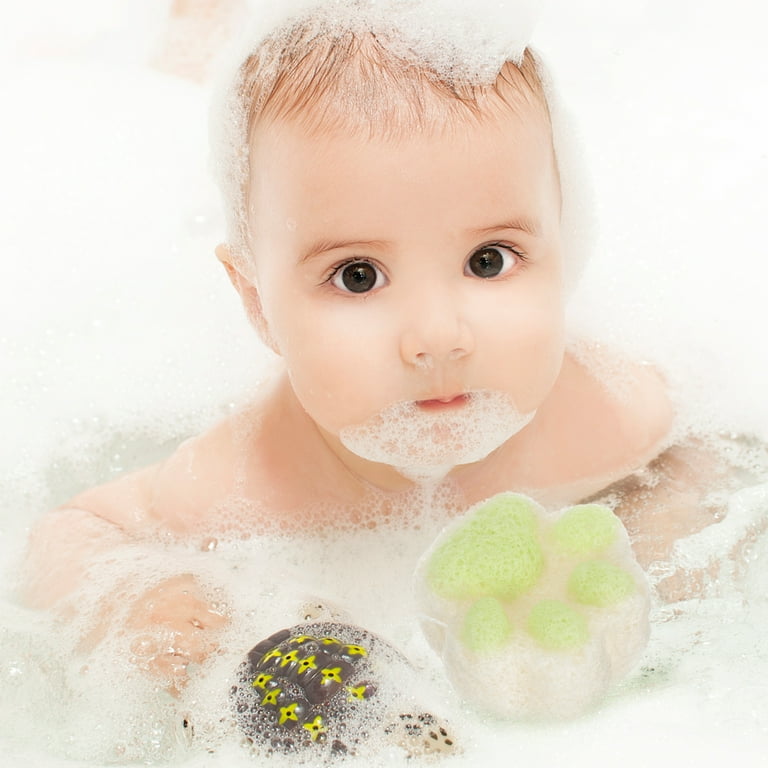 NUOLUX Animal Claw Kids Bath Sponge Baby Bathing Sponge Adorable