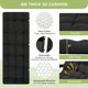 thumbnail image 4 of Yeshouse La silla de salón es compatible con 440 libras, reclinplegajustajustde interior/exterior con asiento de 26 pulgadas, soporte de copa extraíble y reposacabezas negro, 4 of 7