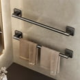 thumbnail image 2 of Mosiee Non Perforated Suction Cup Wall Mounted Towel Rail Holder Bathroom Storage Rack, 2 of 9