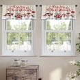 thumbnail image 2 of LALILO Kitchen Curtain Valance Holiday Christmas Rod Pocket Window Curtain 52"x 18" Set of 2, 2 of 6