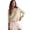 Beige, variant on Oversized Rolled Neck Chunky Sweaters for Women Cotton Blend Fall Knit Pullover Top